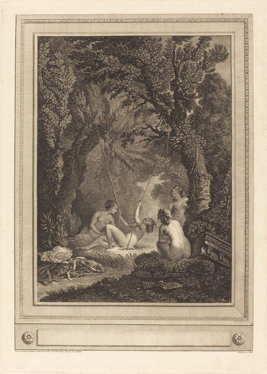 El columpio misterioso de Geraud Vidal after Nicolas Lavreince
