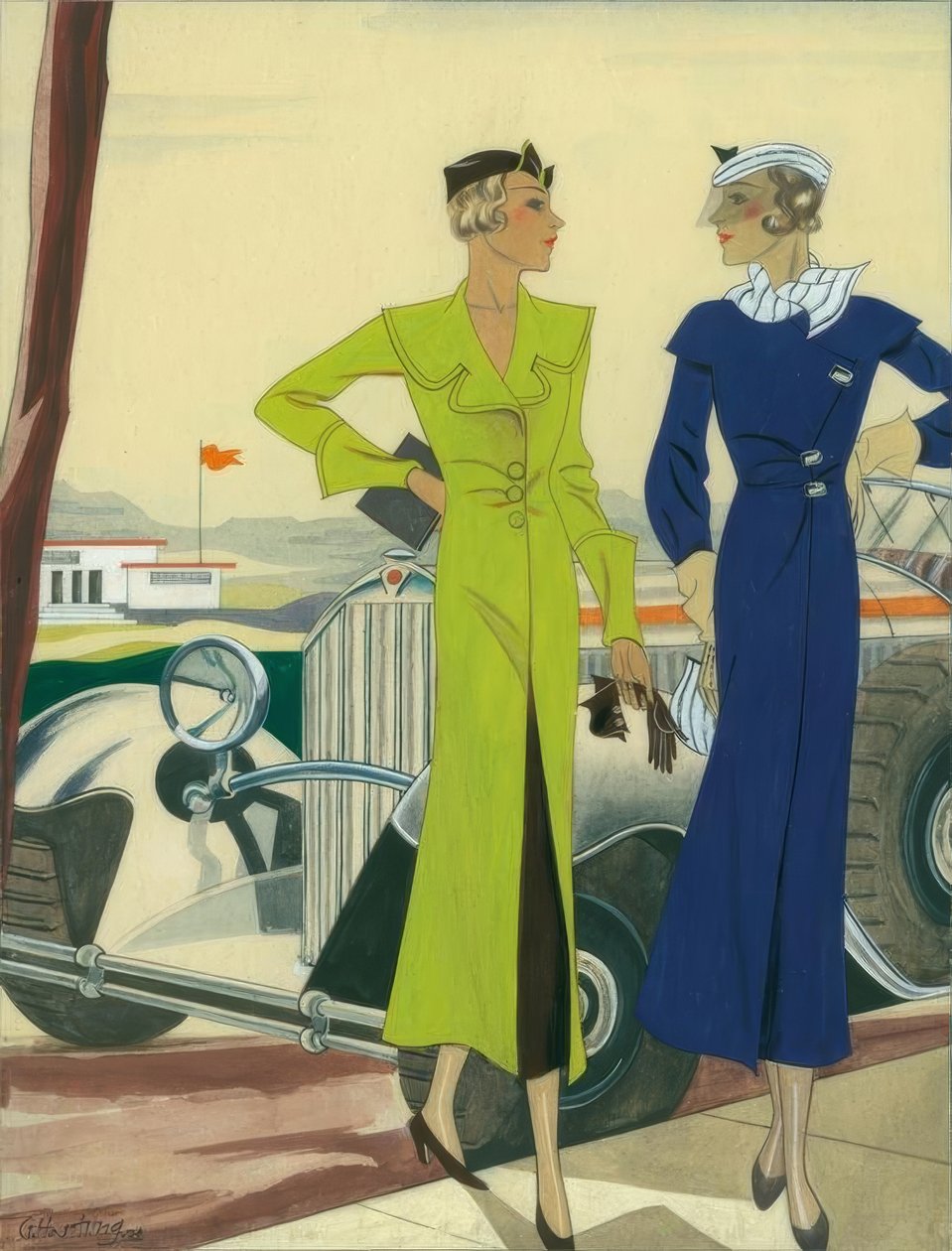 Moda femenina 1932 / Abrigos de automóvil de Gerd Hartung