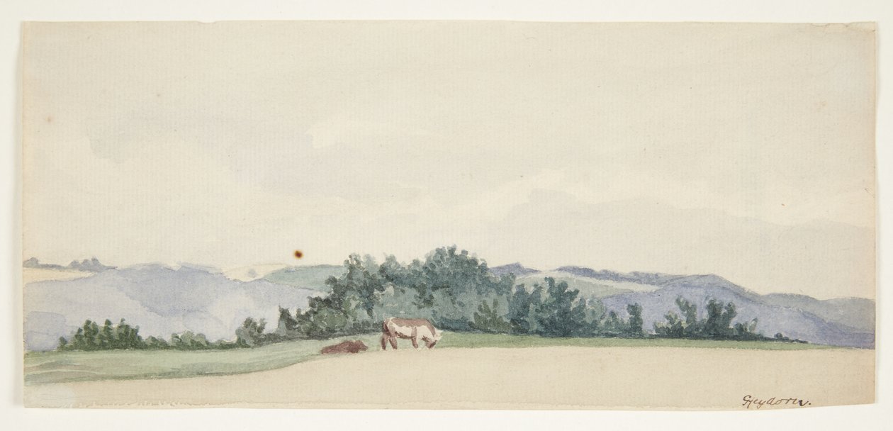 Paisaje ondulado con vacas de Gerda Henning