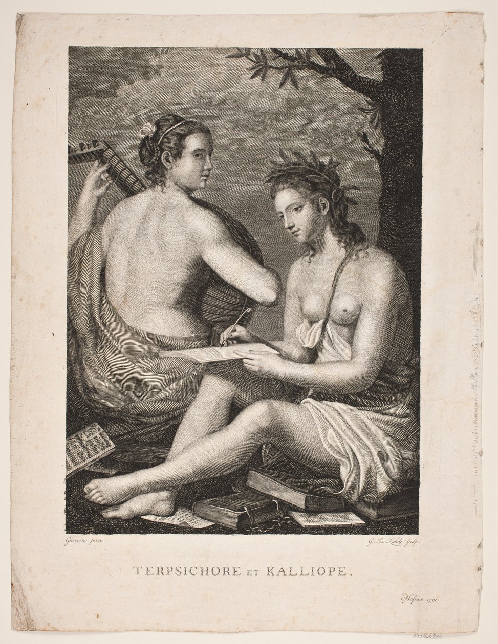 Terpsícore y Calíope de Gerhard Ludvig Lahde