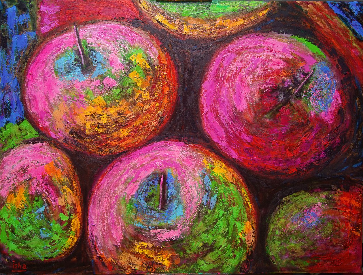 Candy Apples, 2021 (óleo sobre lienzo) de Gerhardt Isringhaus
