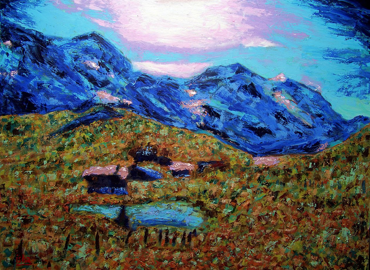 Jungfrau en verano, 2020 (óleo sobre lienzo) de Gerhardt Isringhaus