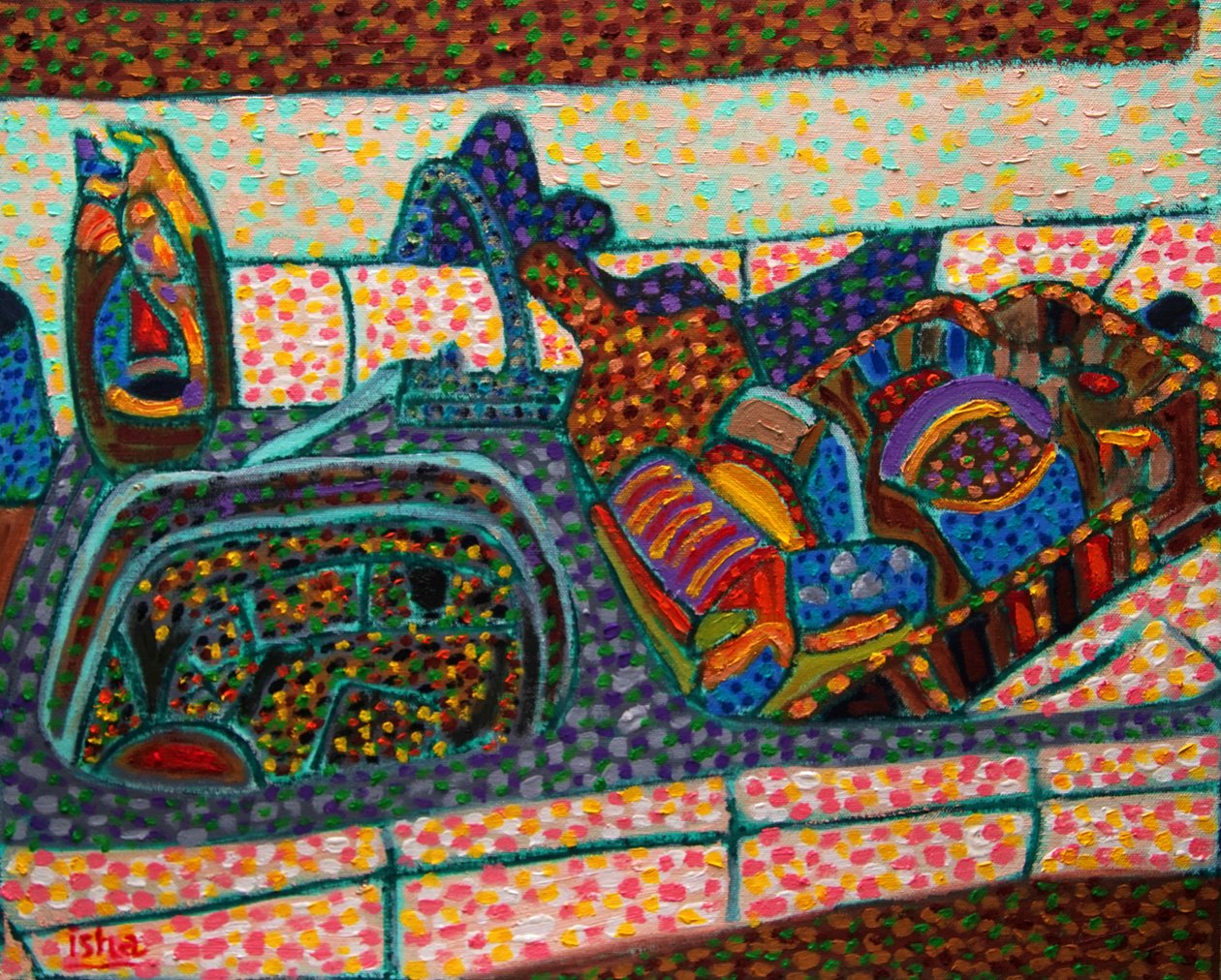 Kitchen Sink, 2021 (óleo sobre lienzo) de Gerhardt Isringhaus