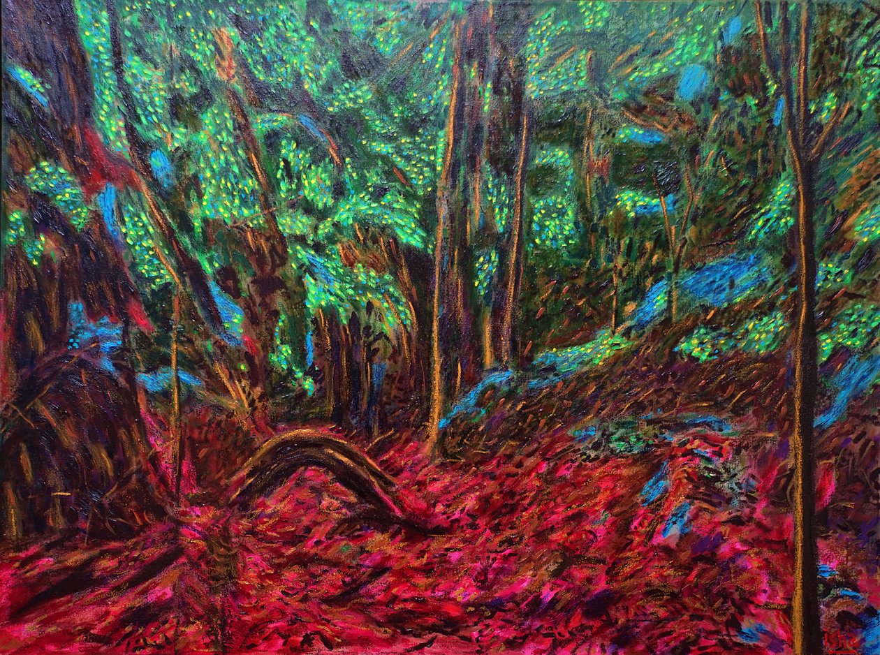 Jungla mexicana, 2019 (óleo sobre lienzo) de Gerhardt Isringhaus