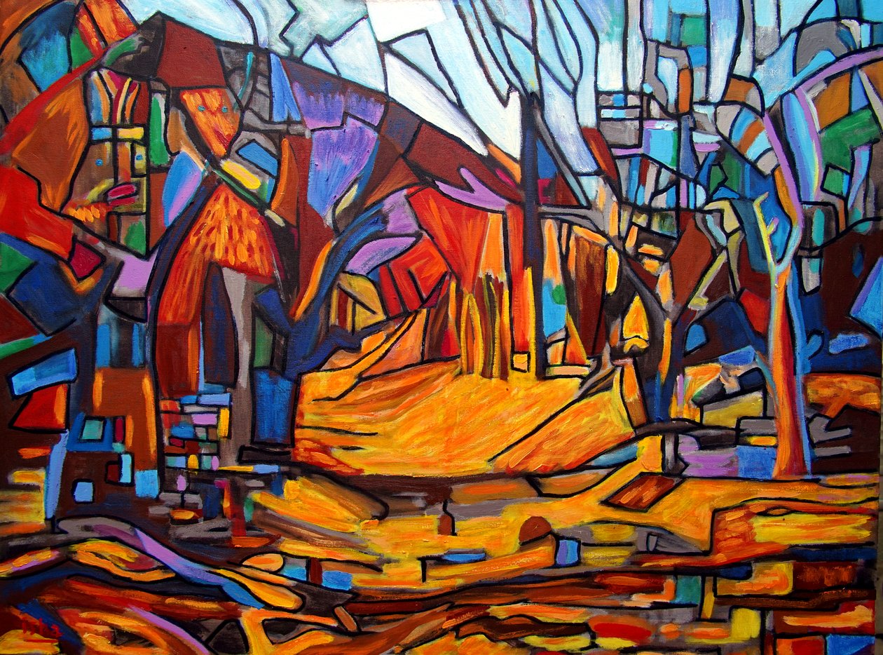 Río de Oro, 2022 (óleo sobre lienzo) de Gerhardt Isringhaus