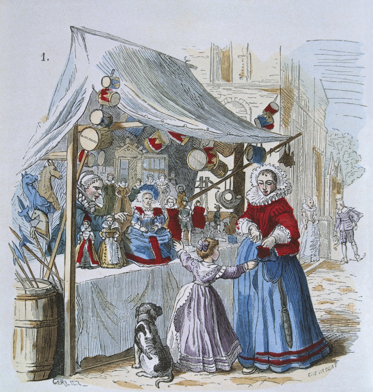 Vendedor de juguetes en el siglo XVI, de 