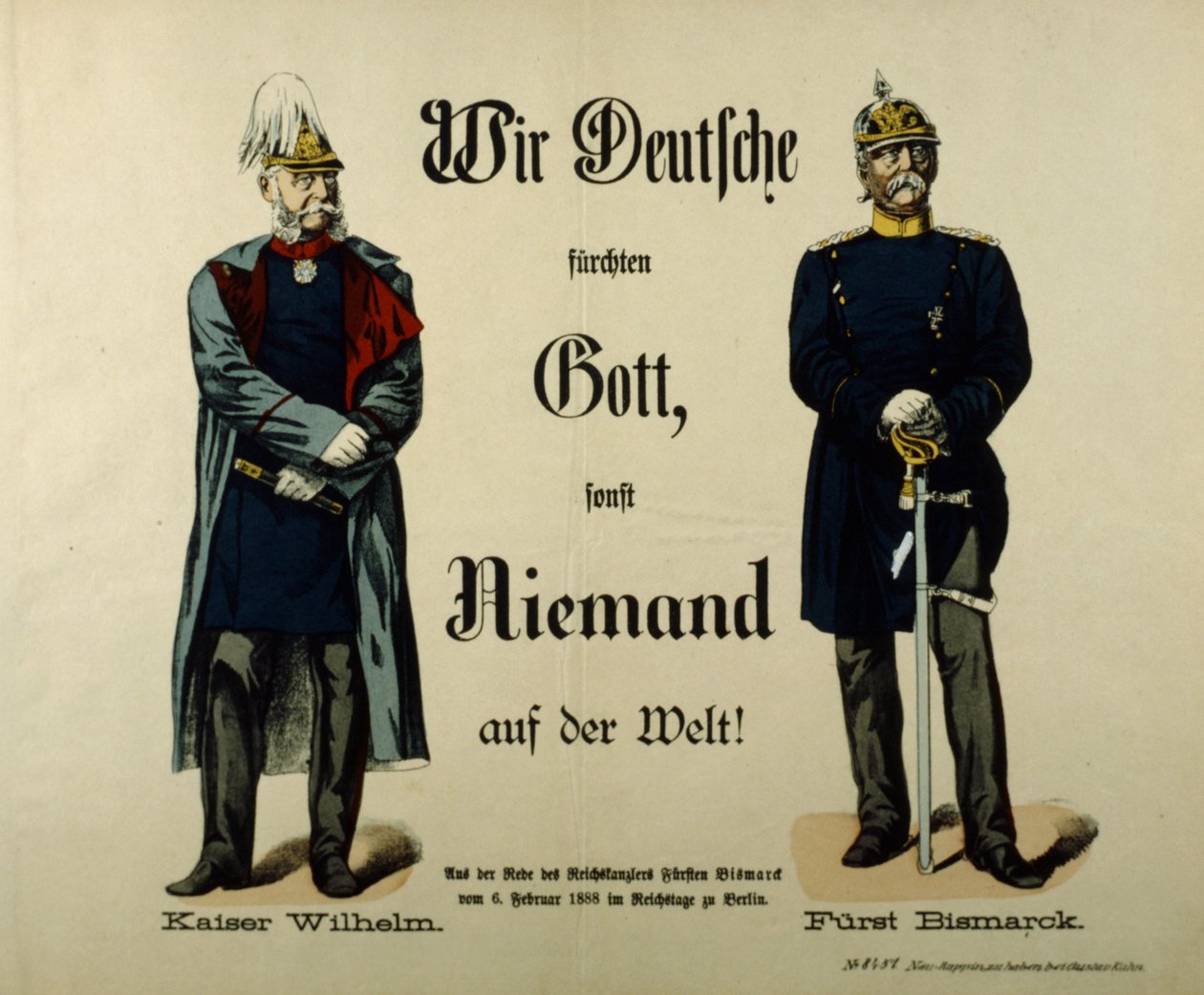 Emperador Guillermo I y el Príncipe Bismarck de German School