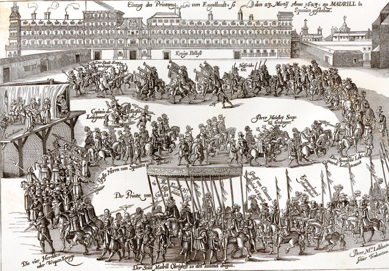 Entrada del Príncipe Carlos I en Madrid, 1623 de German School
