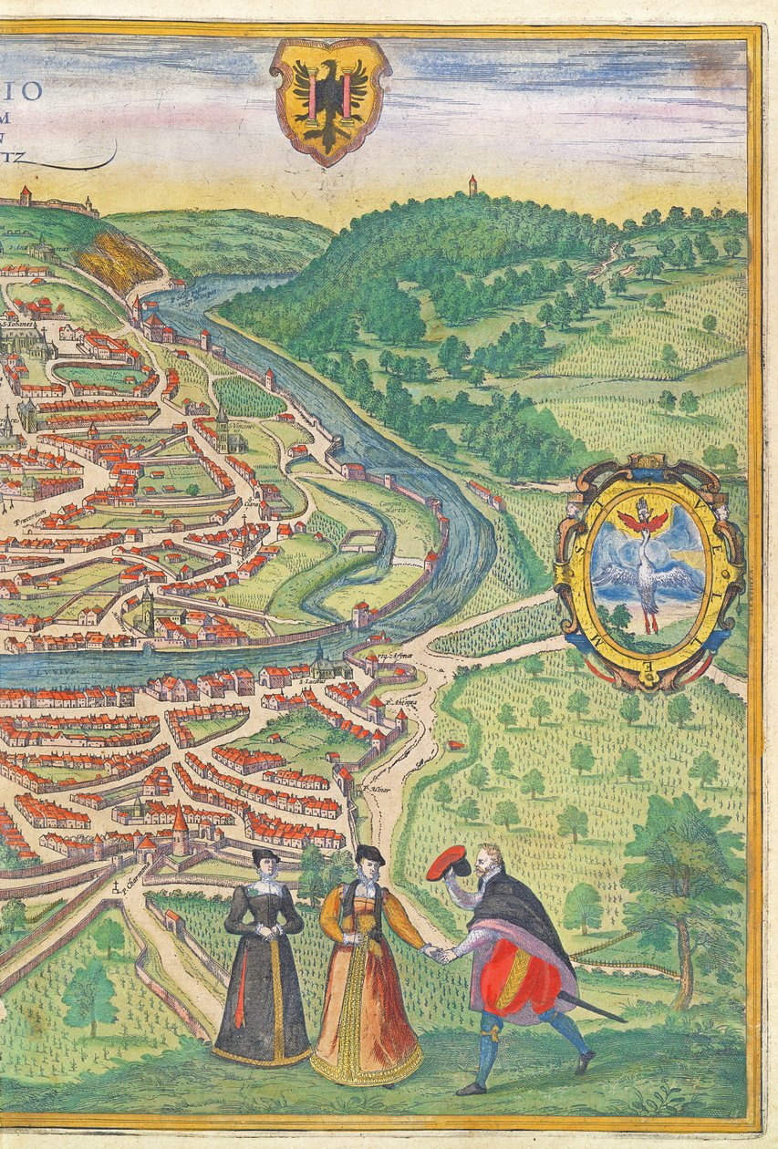 Mapa de Viena (detalle) de German School