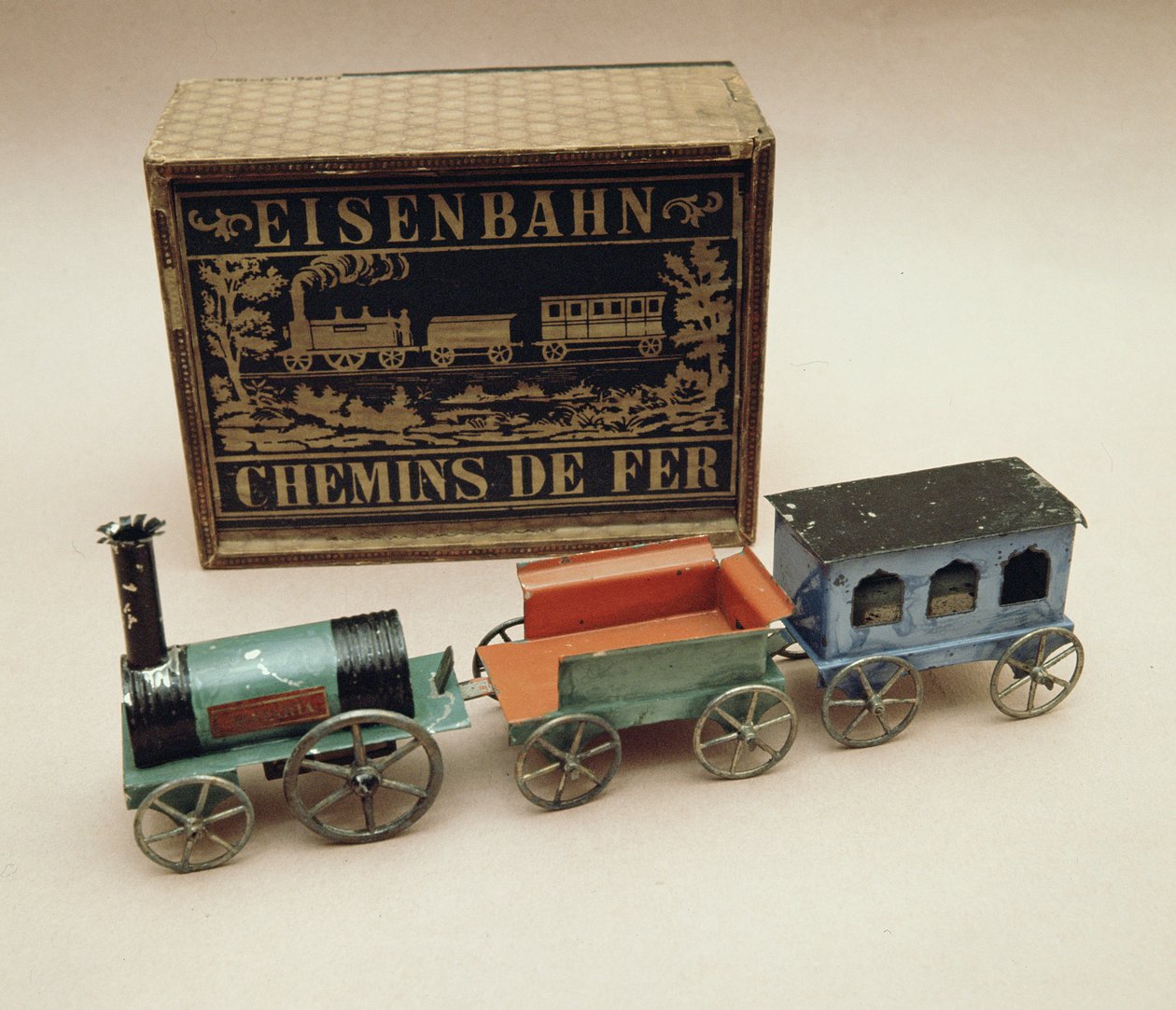 Ferrocarril en miniatura, c.1870 de German School