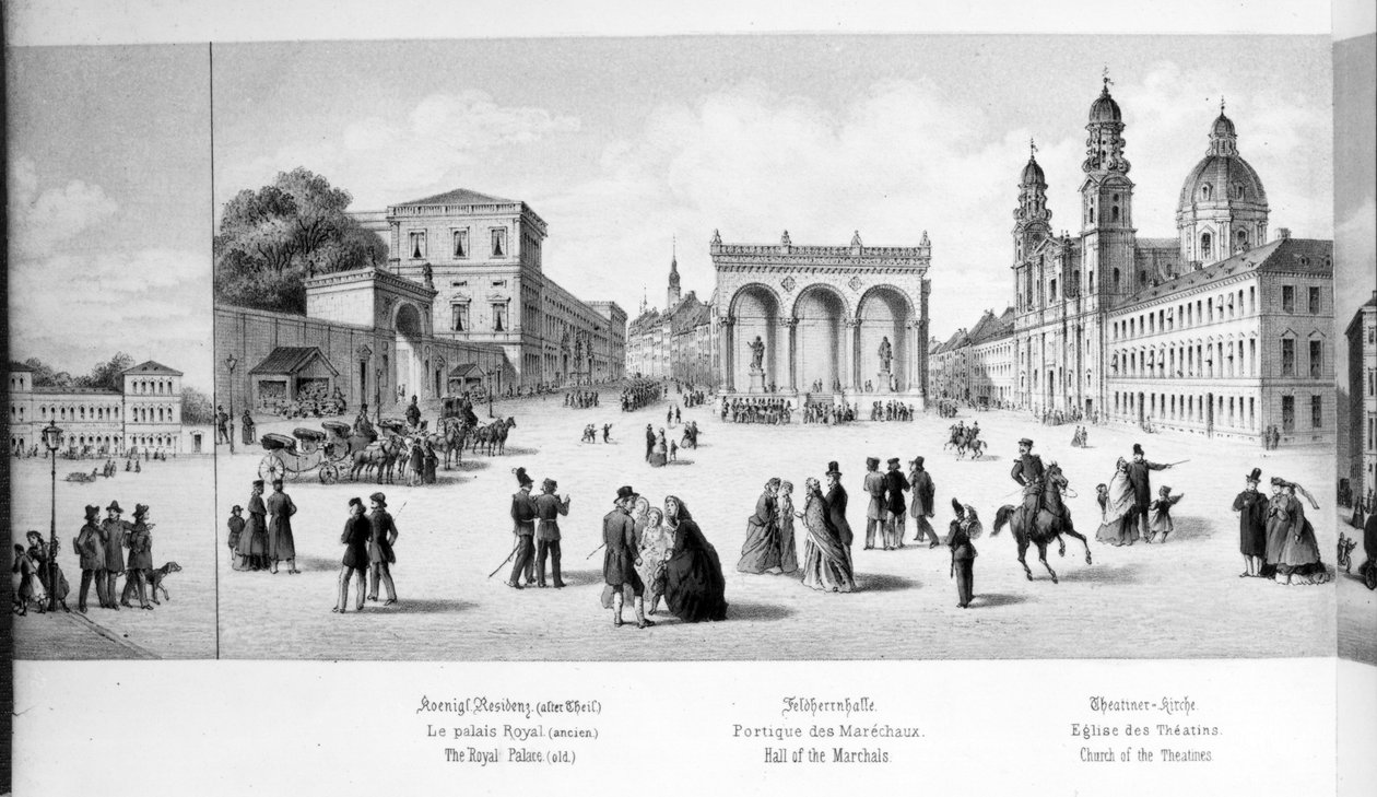 Vista de Múnich, 1869 de German School