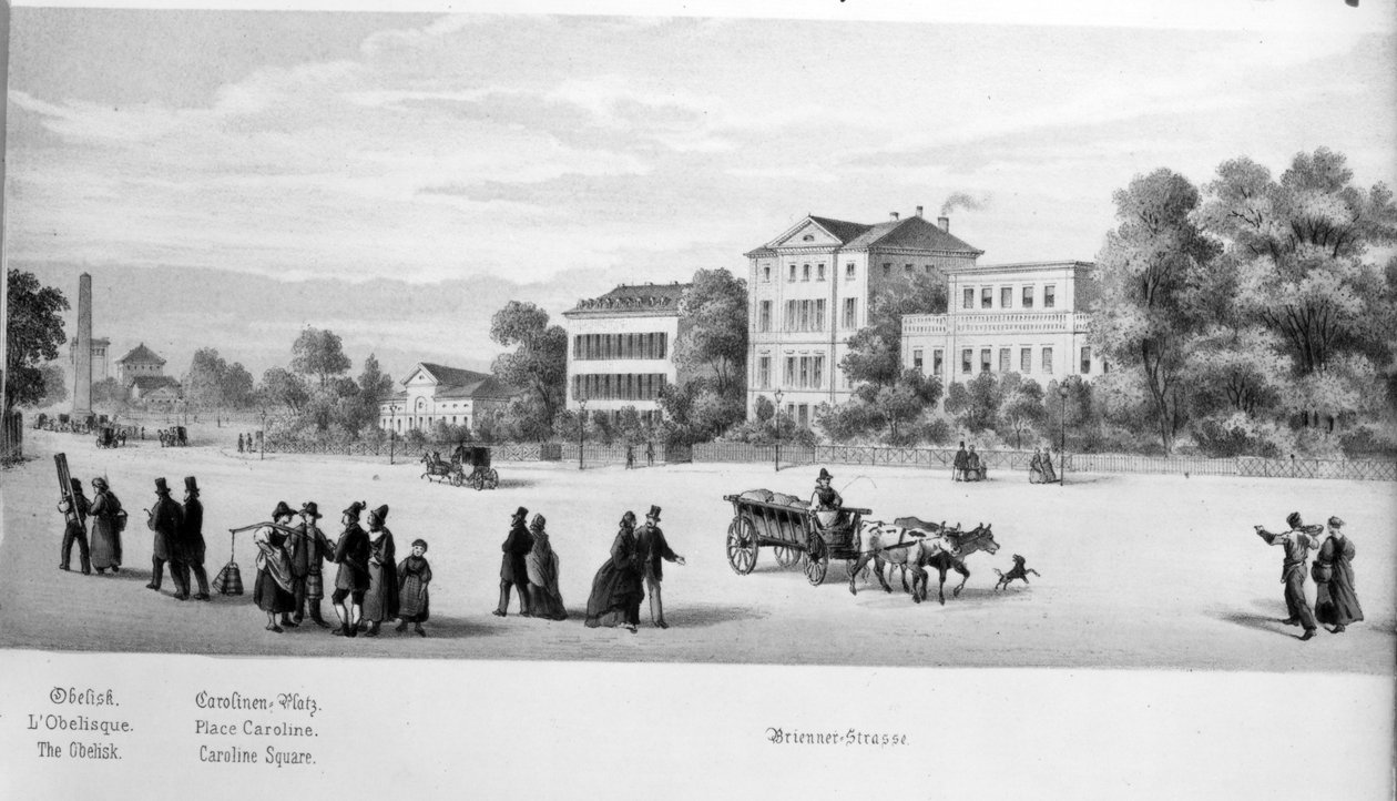 Vista de Múnich, 1869 de German School