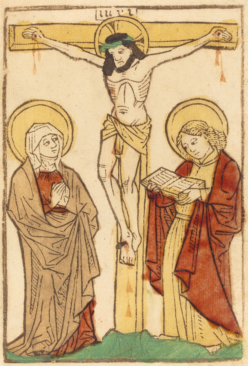 Cristo en la Cruz de German 15th Century