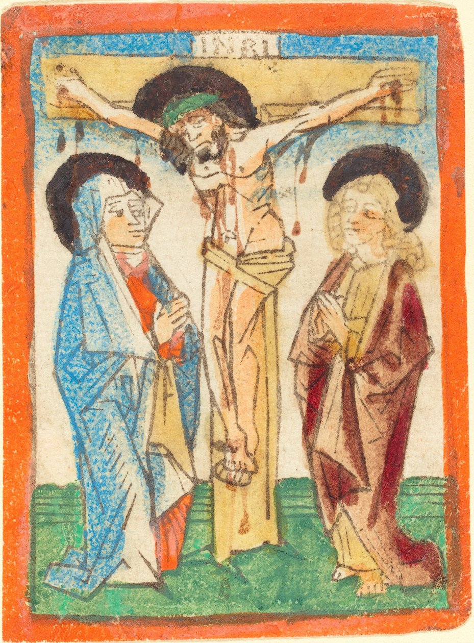Cristo en la Cruz de German 15th Century