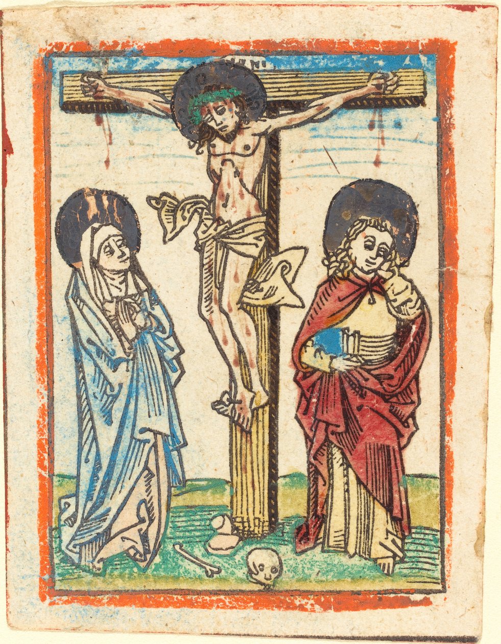 Cristo en la Cruz de German 15th Century