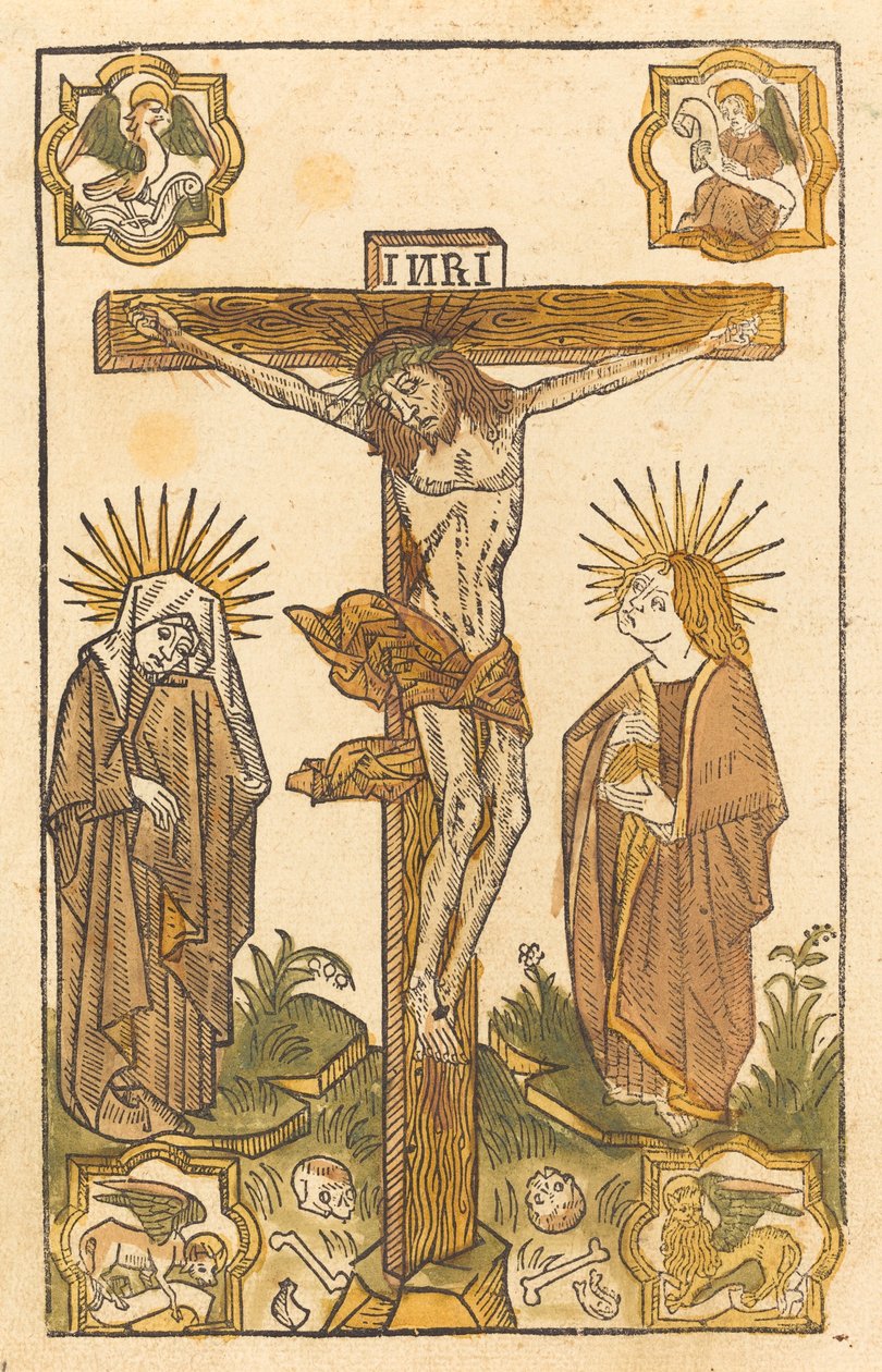 Cristo en la cruz de German 15th Century