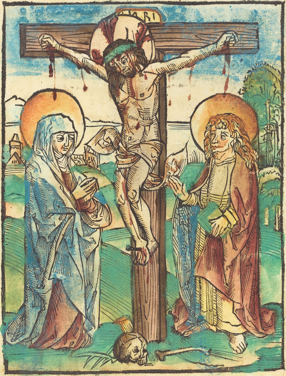 Cristo en la Cruz de German 15th Century