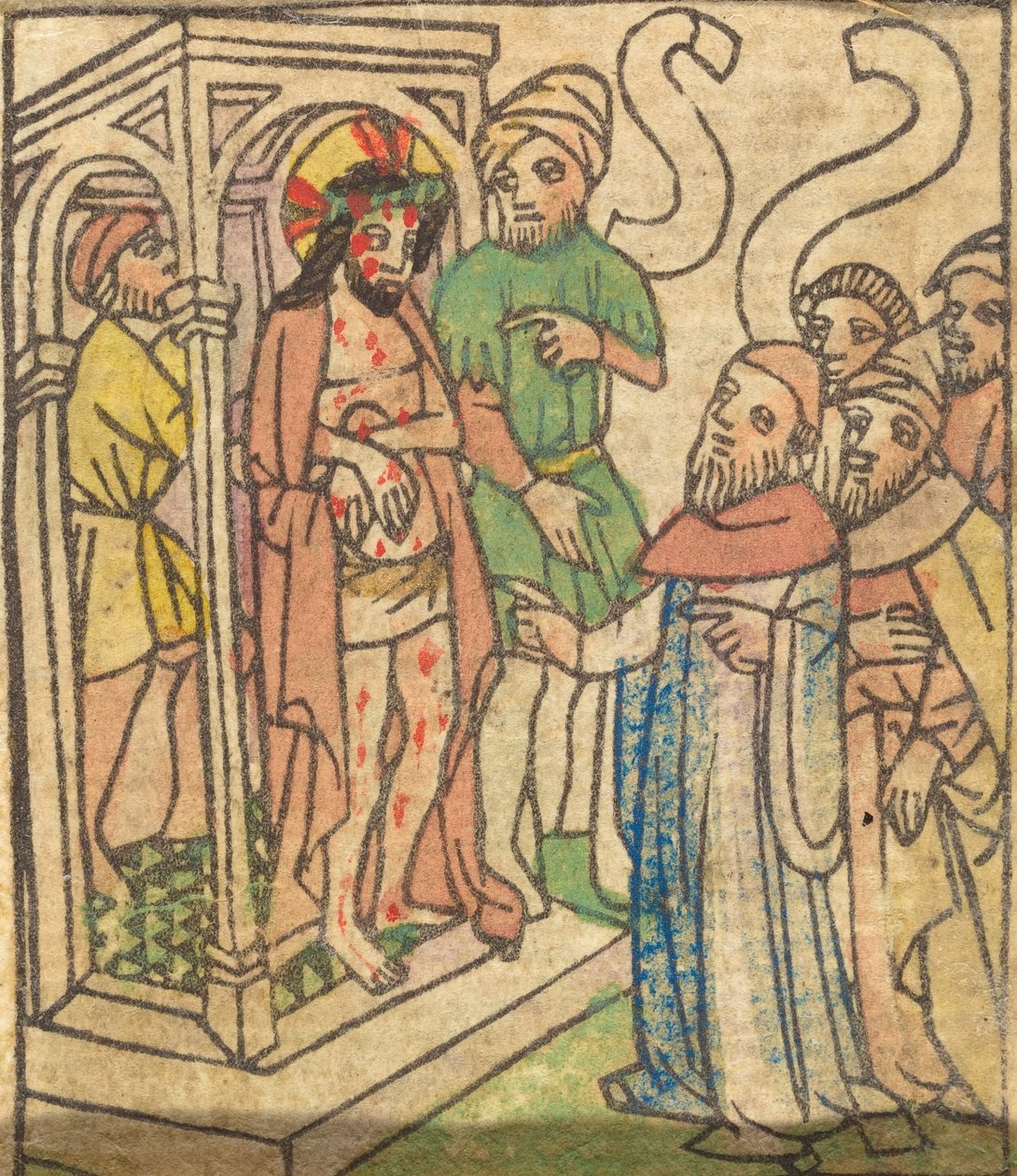 Ecce Homo (verso) de German 15th Century