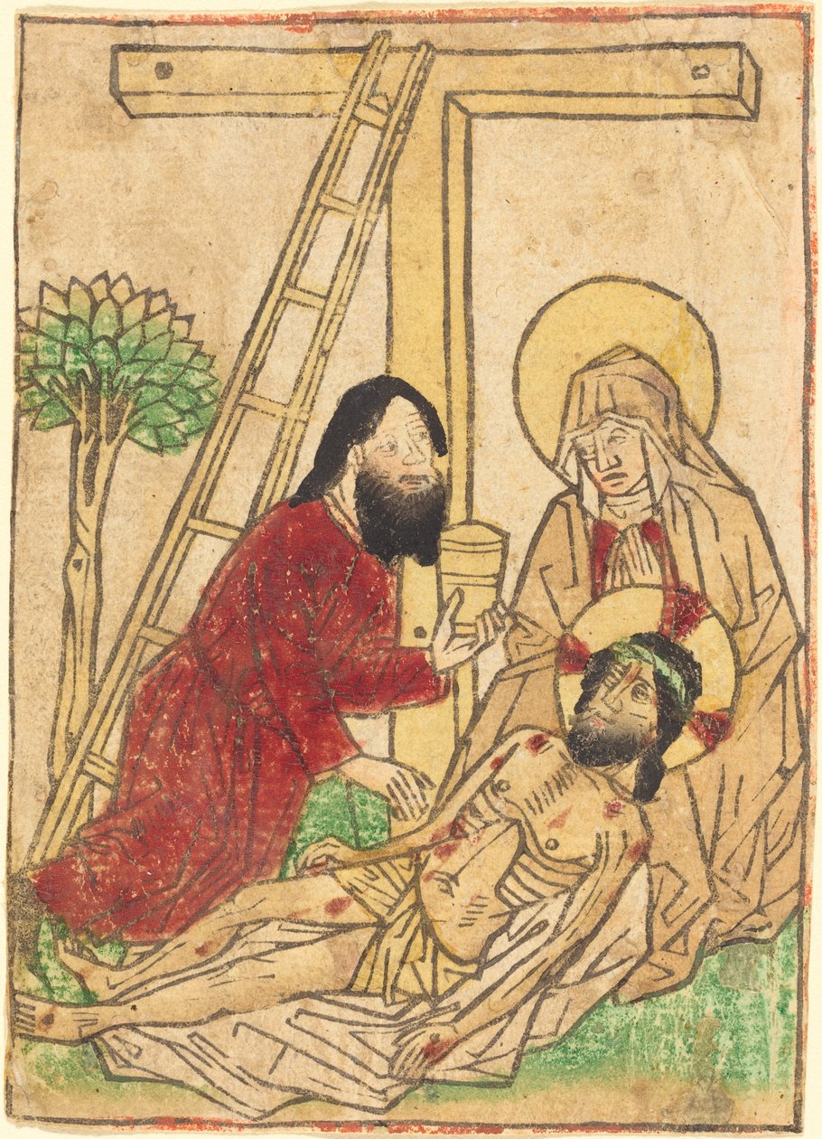 Piedad con San Juan de German 15th Century