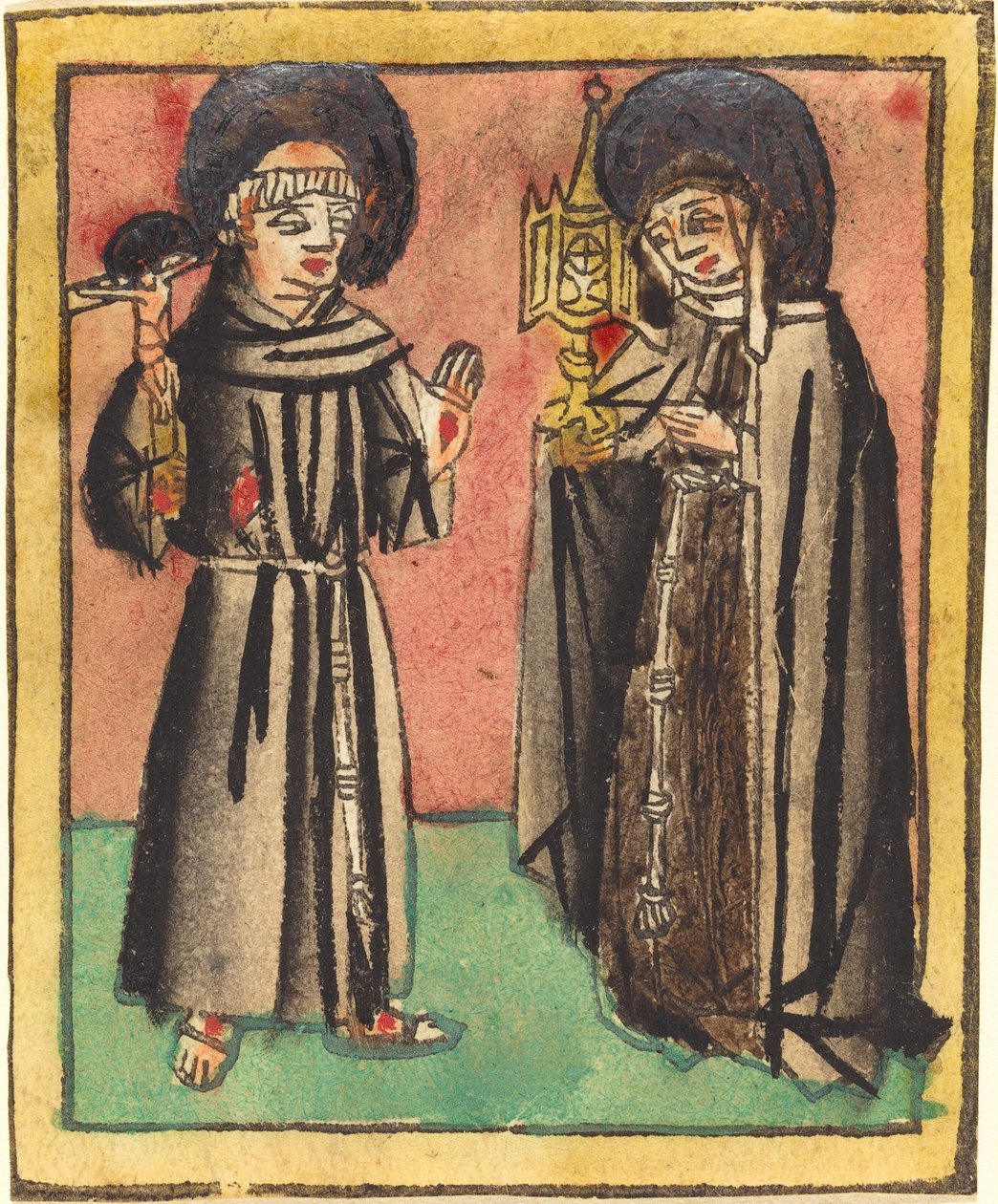 San Francisco y Santa Clara de German 15th Century