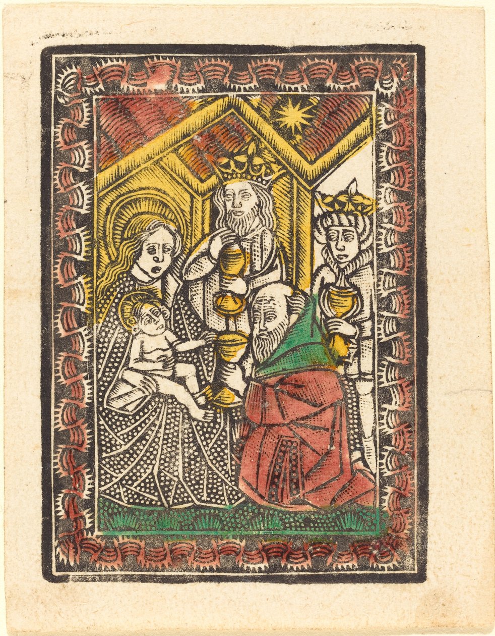 La Adoración de los Magos de German 15th Century