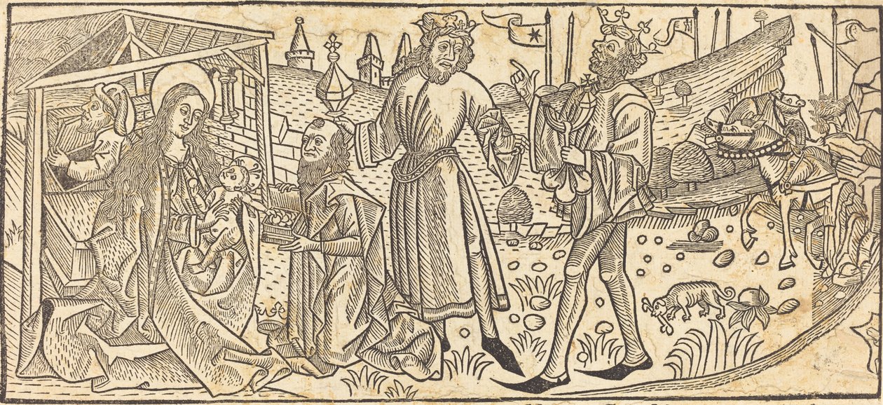 La Adoración de los Magos de German 15th Century