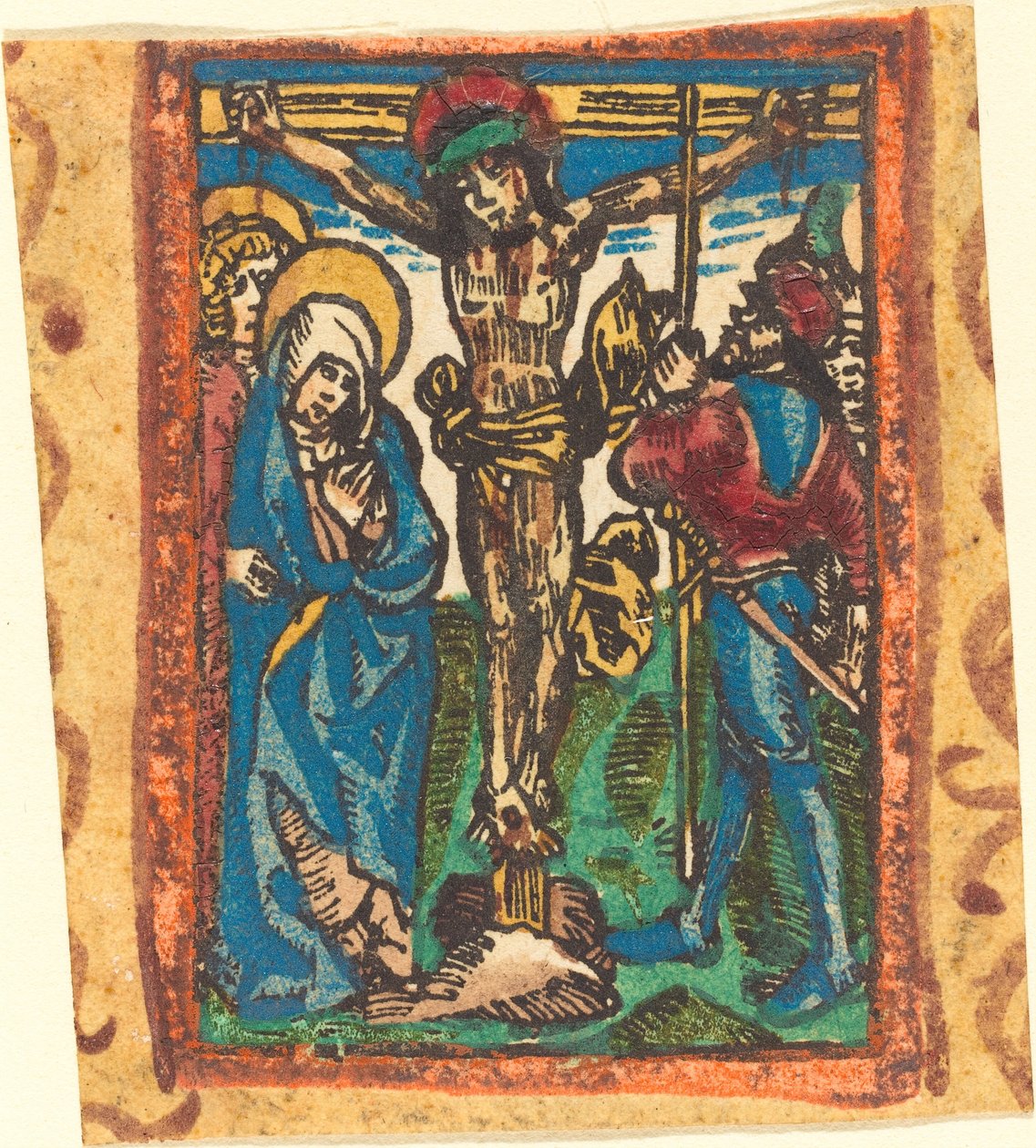 La Crucifixión de German 15th Century