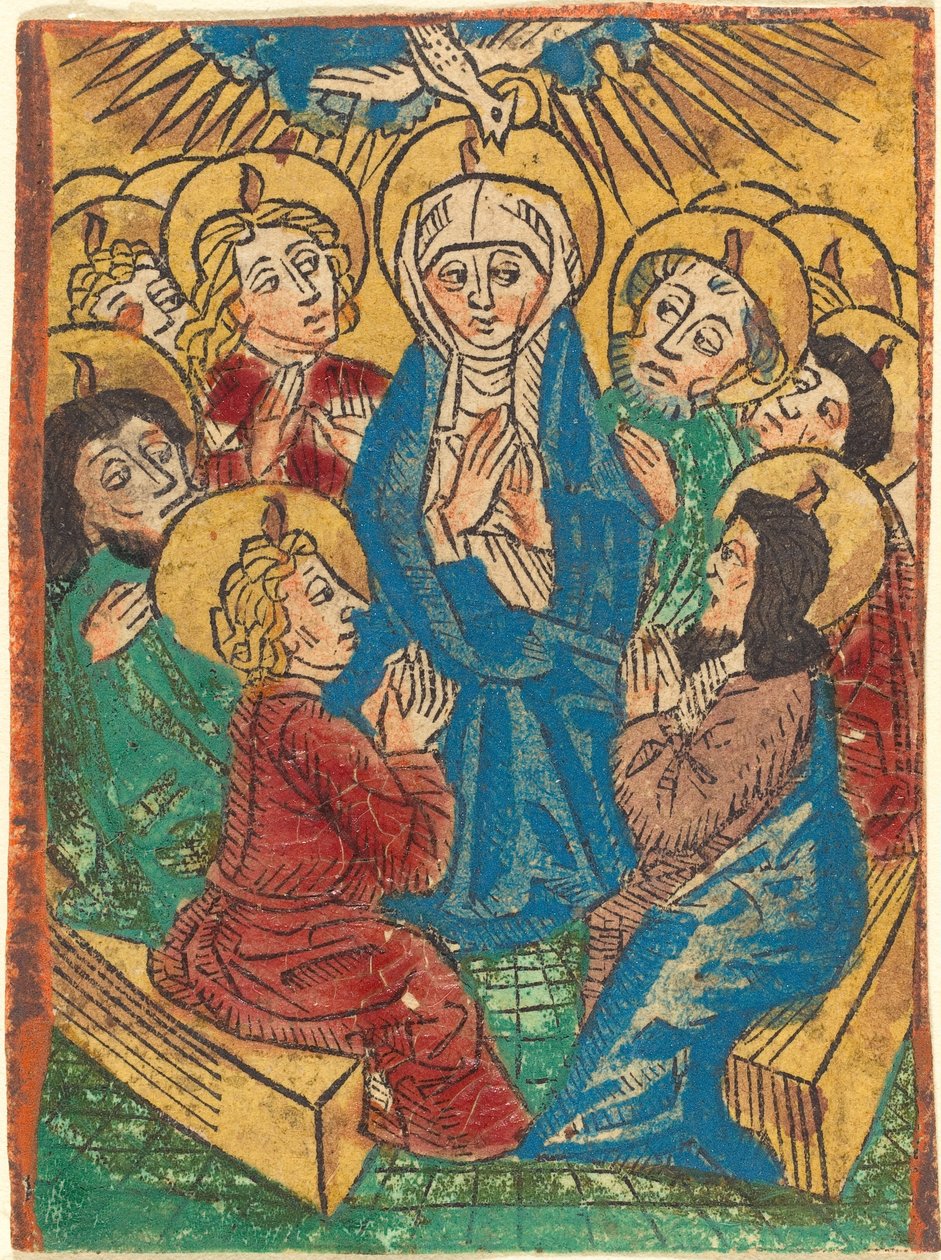 El Descenso del Espíritu Santo de German 15th Century