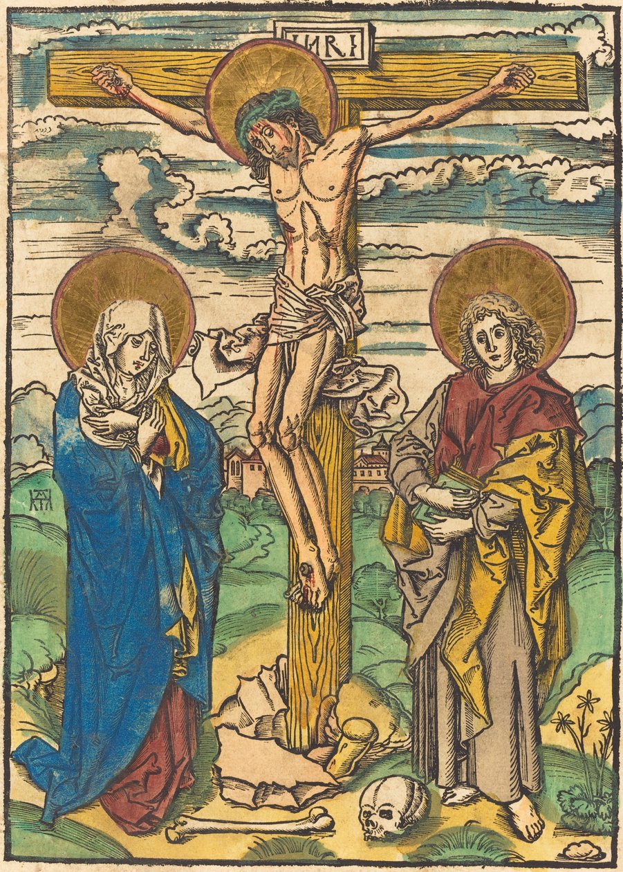 Cristo en la Cruz de German 16th Century