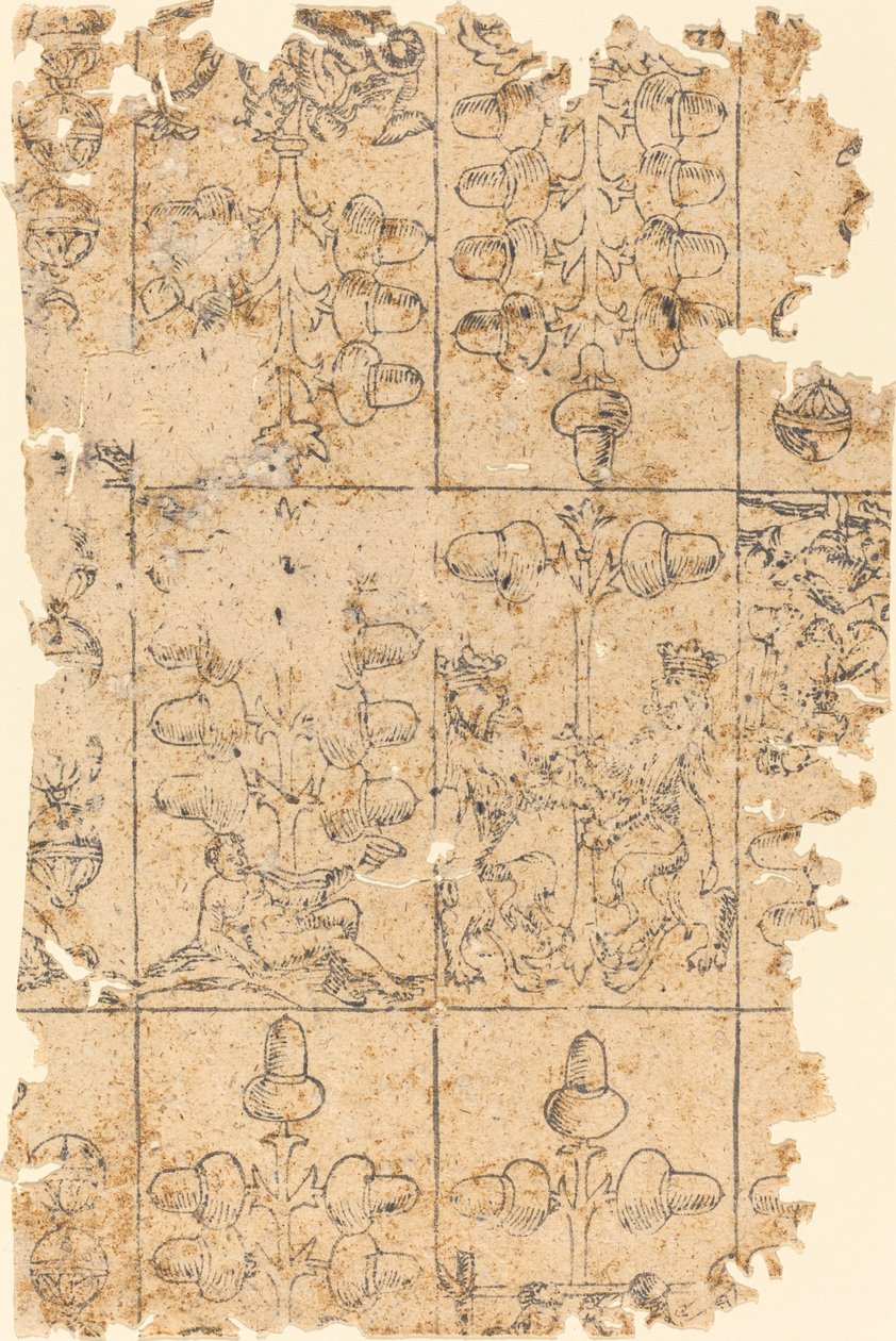 Carta de juego de German 16th Century