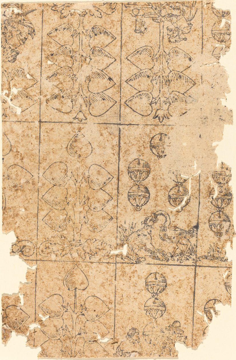 Carta de juego de German 16th Century
