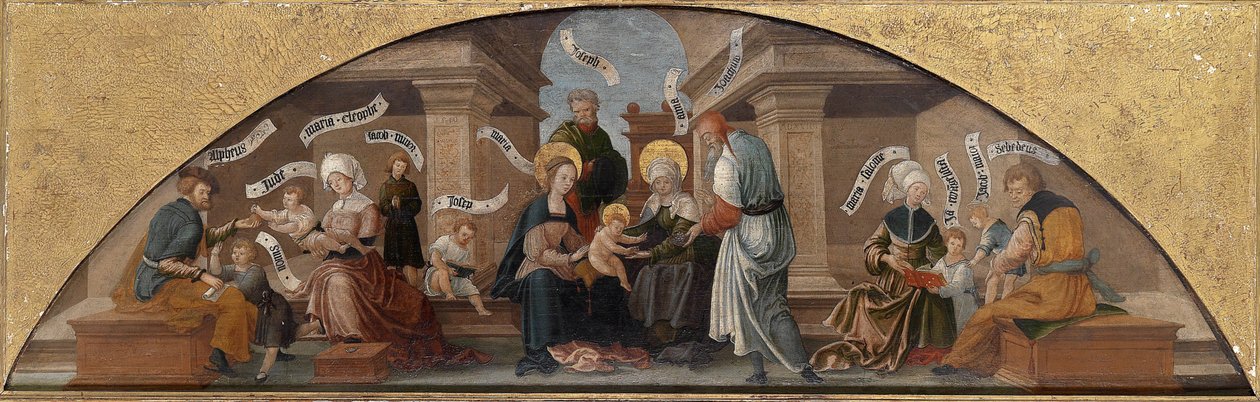 La Sagrada Parentela, principios del siglo XVI de German Master