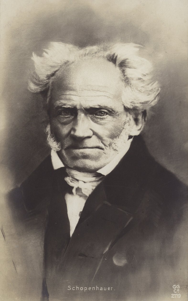 Arthur Schopenhauer (1788-1860), filósofo alemán (foto b/n) de German Photographer