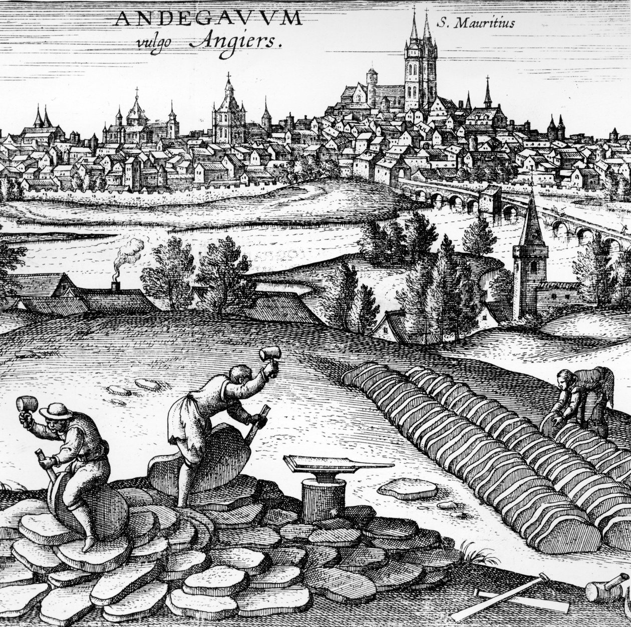 Andegavum vulgo Angiers, 1598 de German School