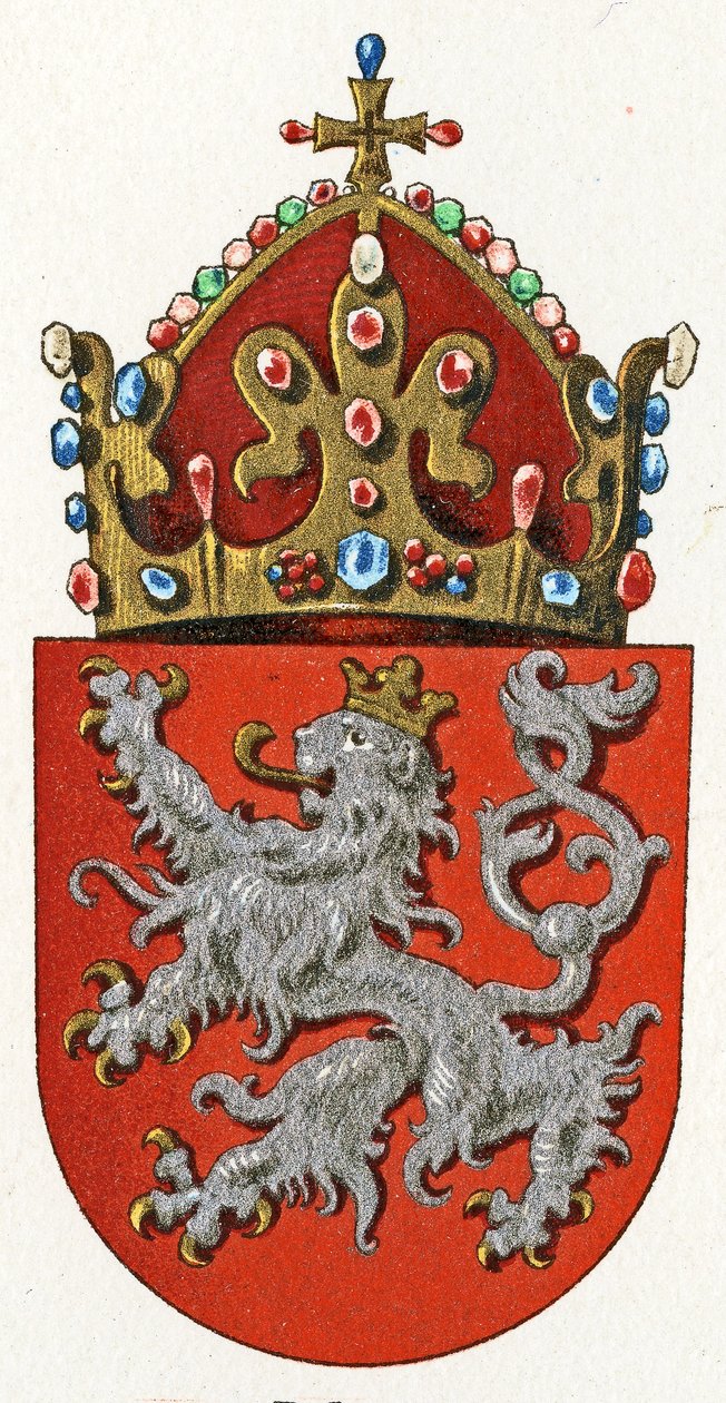 Escudo de armas de Bohemia, c.1898 de German School
