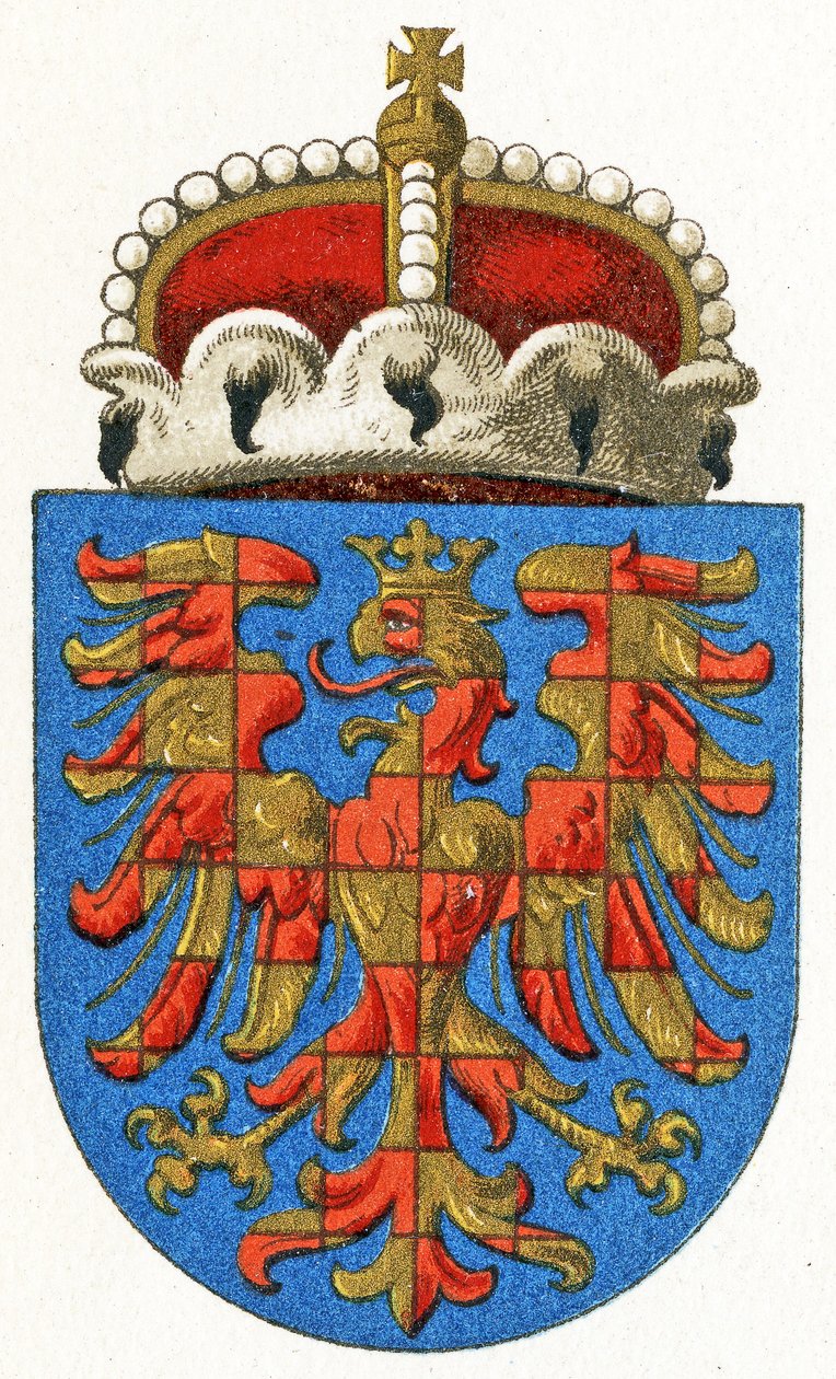 Escudo de armas de Moravia, c.1898 de German School