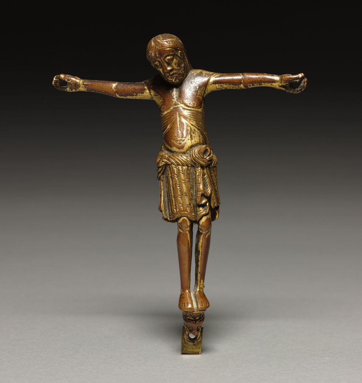 Cristo crucificado, c.1200 (bronce dorado) de German School