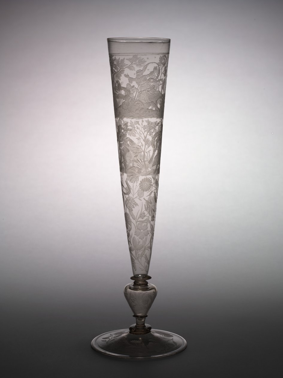 Copa de flauta, principios del siglo XVII de German School