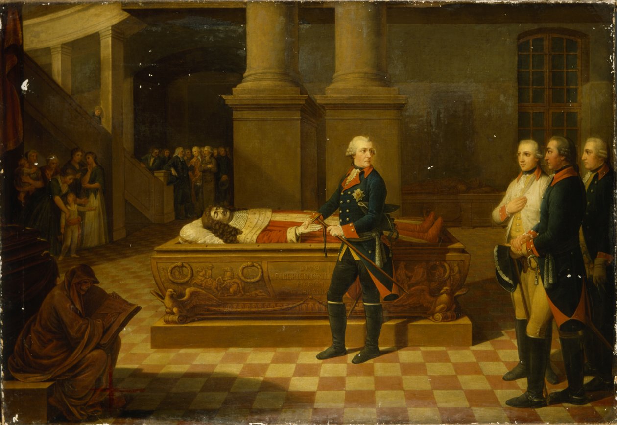Federico II en la cripta del elector de German School