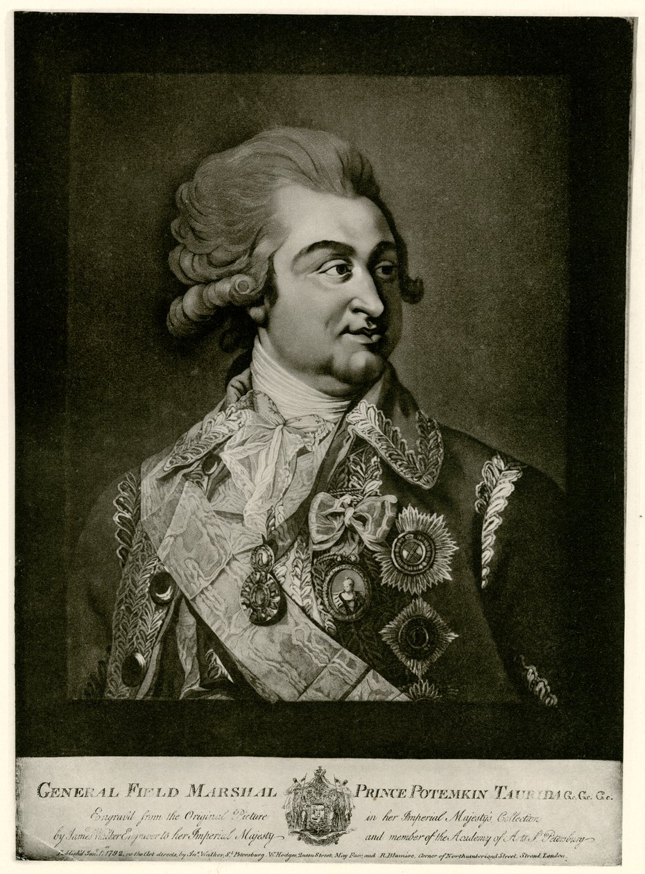 Gregor Alexandrowitsch Fürst Potemkin de German School