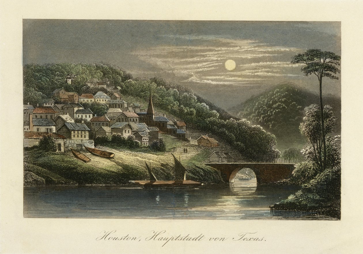 Houston, capital de Texas, c. 1845-c. 1850 de German School