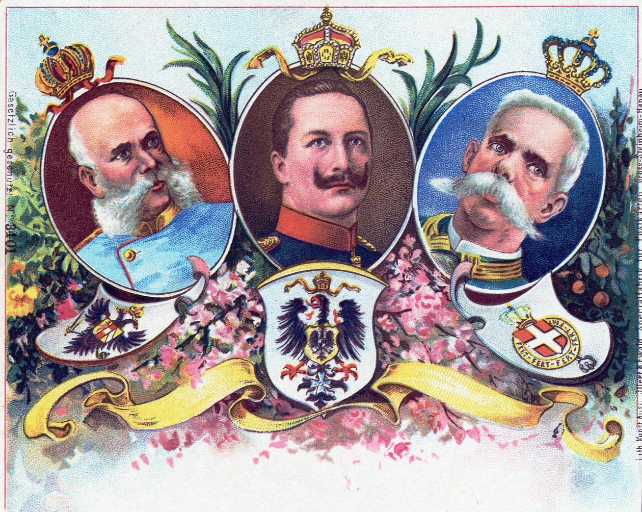 Kaiser Wilhelm II y sus aliados, 1899 de German School