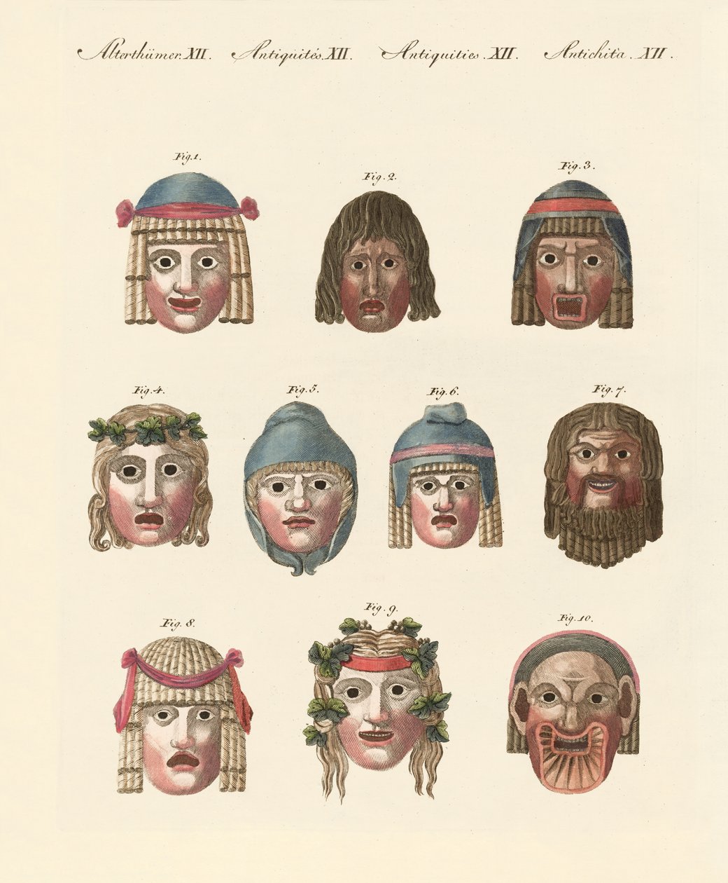 Máscaras de los antiguos de German School