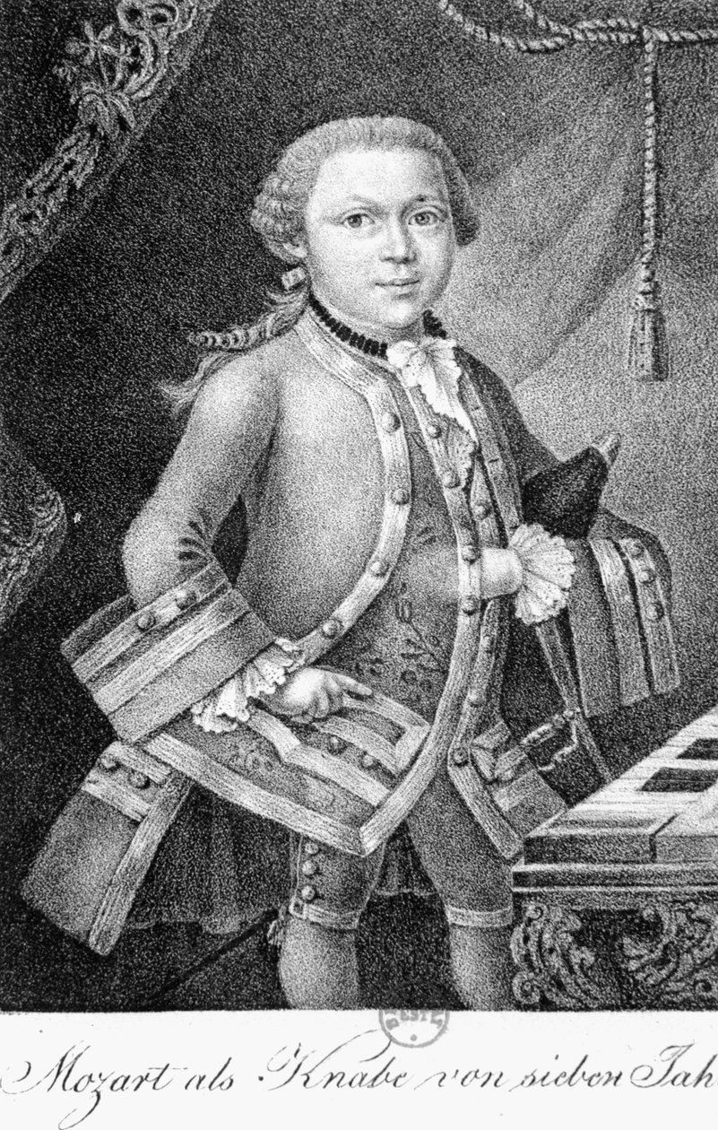 Mozart como un Niño de 7 Años de German School