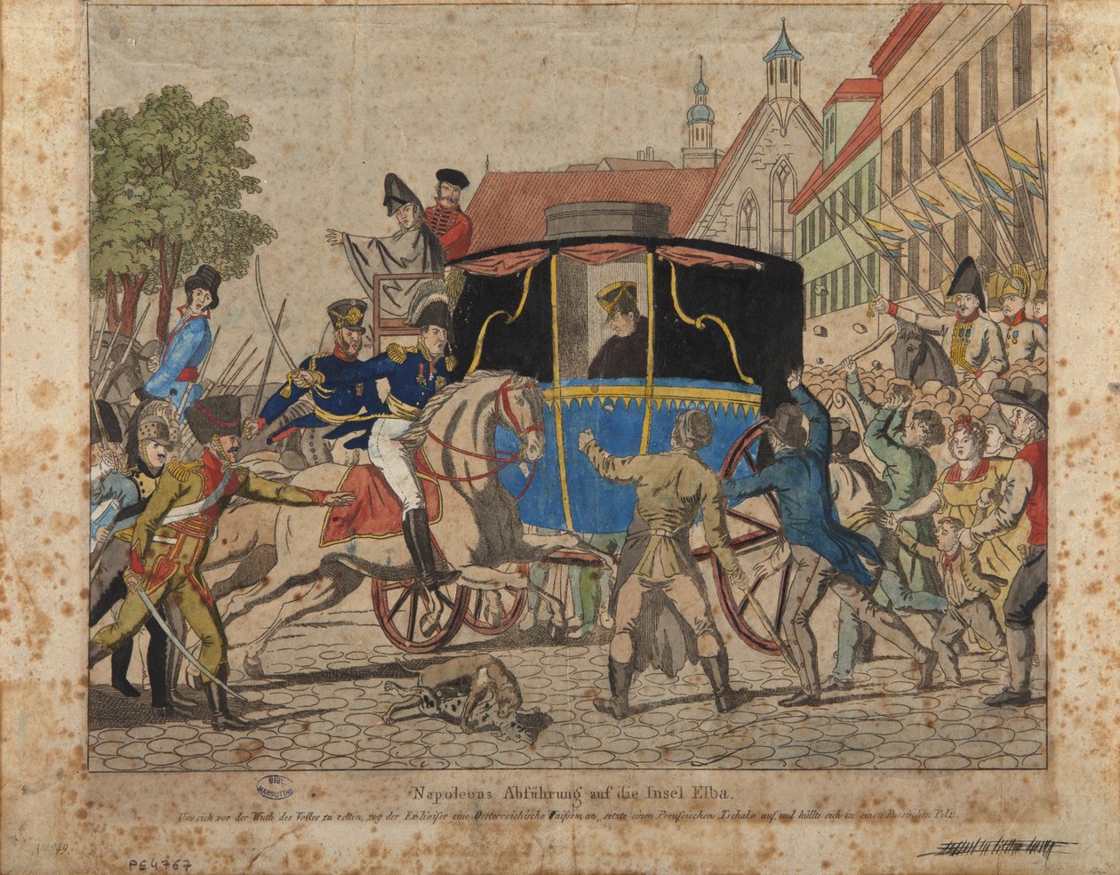 El exilio de Napoleón a la isla de Elba de German School