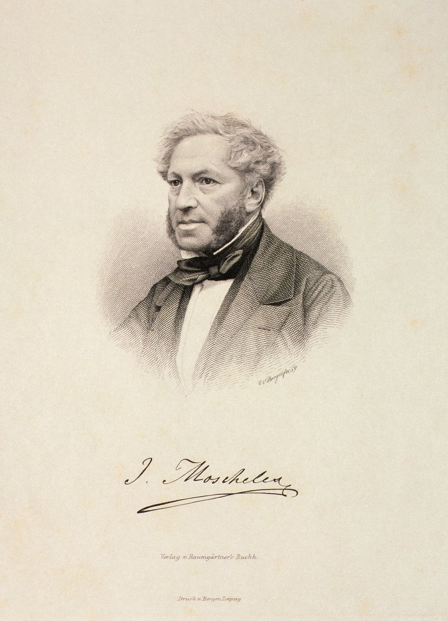 Retrato de Ignaz Moscheles (1794-1870) de German School