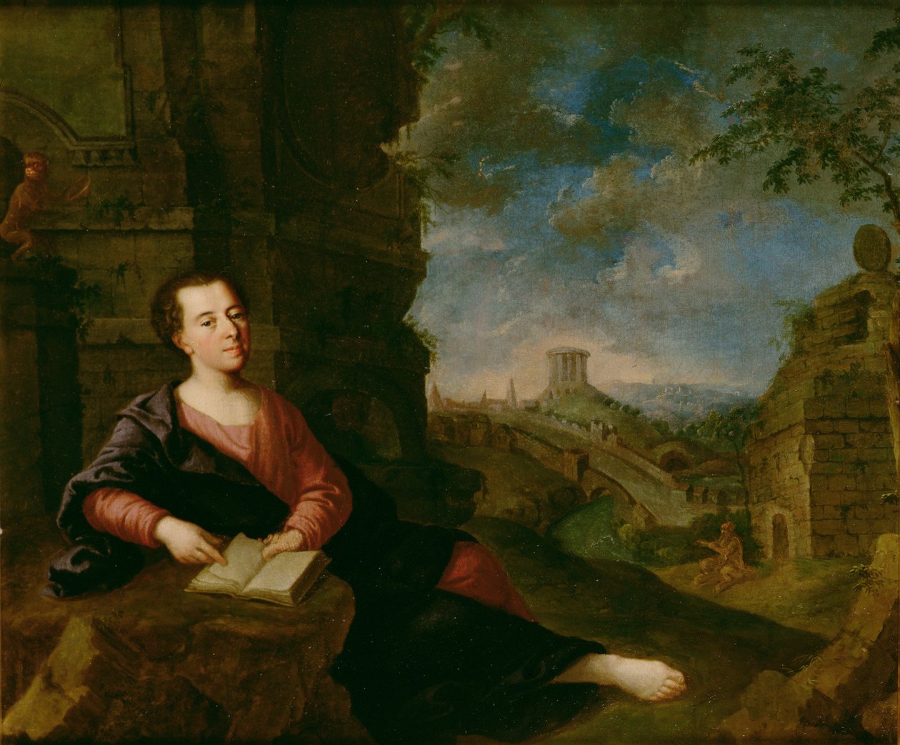 Retrato de Johann Joachim Winckelmann (1717-68) de German School