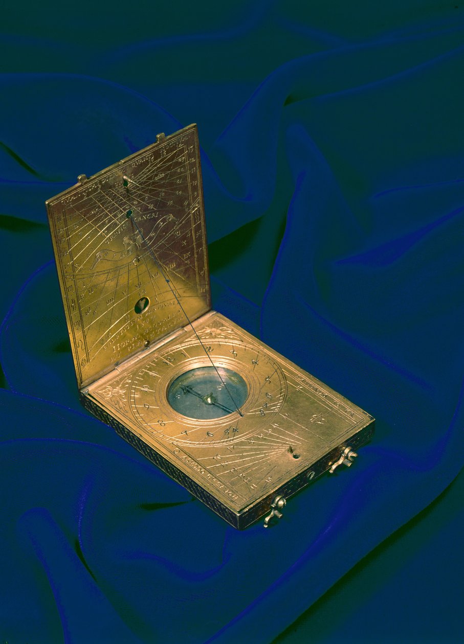 Reloj de sol de tableta, 1592 de German School