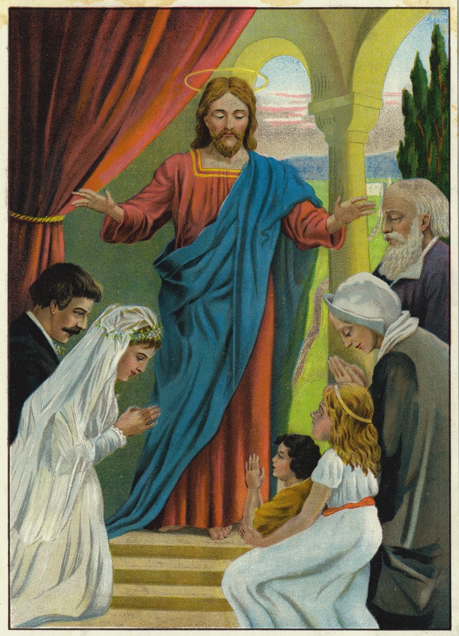 El amor de Jesús (litografía en color) de German School