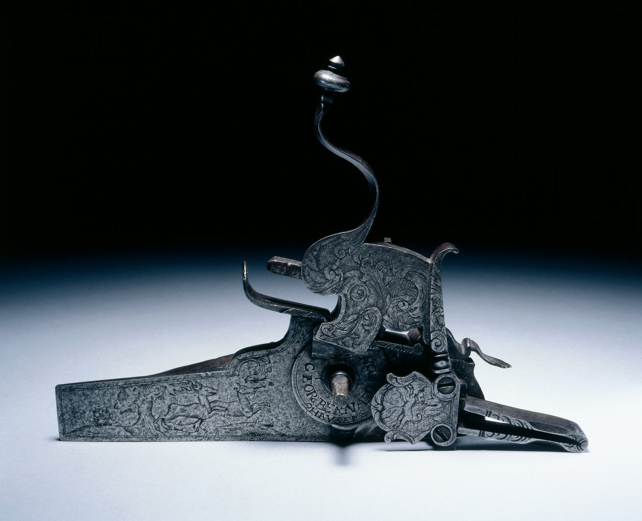 Llave de rueda de un arma de caza de German School